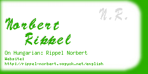 norbert rippel business card